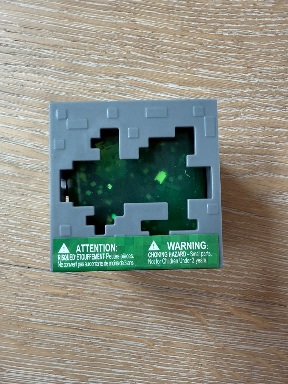 Viral Minecraft Green Glitter Jelly Cube Squishy NEW